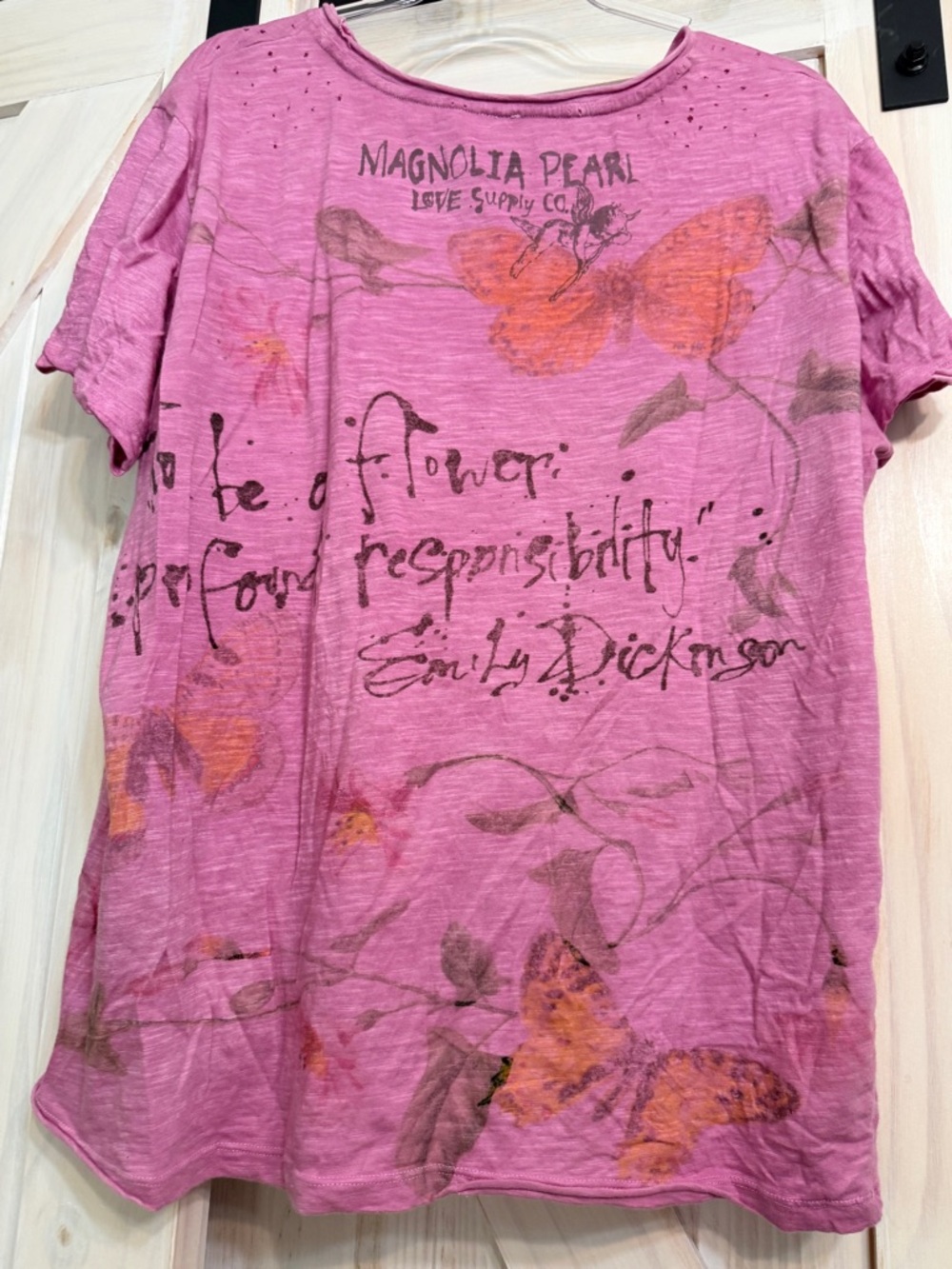 Magnolia Pearl Pink Profound Responsibility tee OS Worn 1X Excellent Condition - Picture 3 of 11